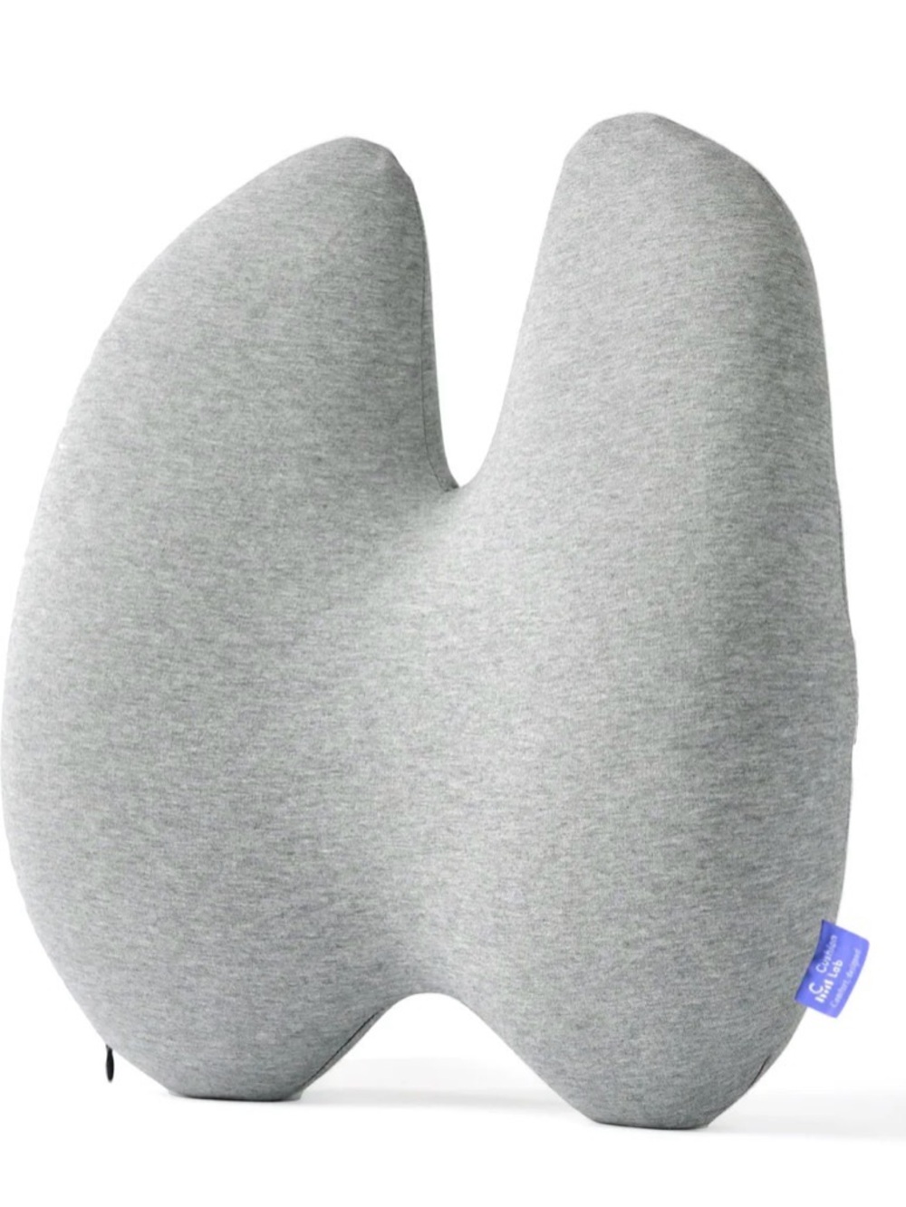 Cushion Lab Extra Dense Memory Foam Lumbar Back Pillow Gray Ergonomic Support